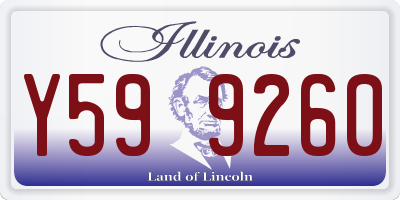 IL license plate Y599260