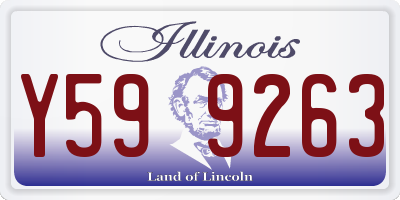 IL license plate Y599263