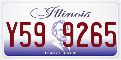IL license plate Y599265