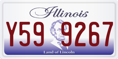 IL license plate Y599267