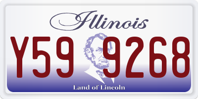 IL license plate Y599268