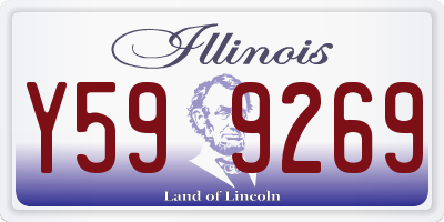IL license plate Y599269
