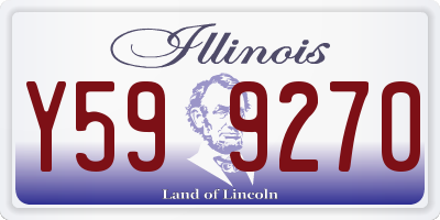 IL license plate Y599270