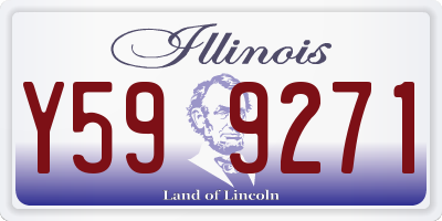 IL license plate Y599271