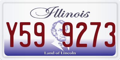 IL license plate Y599273
