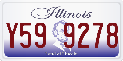 IL license plate Y599278