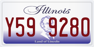 IL license plate Y599280
