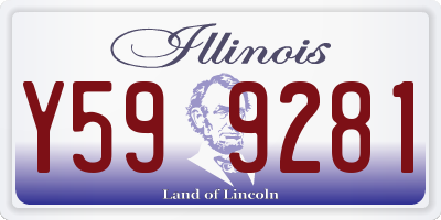 IL license plate Y599281