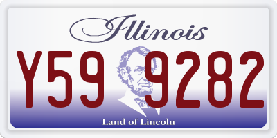 IL license plate Y599282