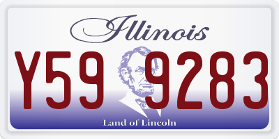IL license plate Y599283
