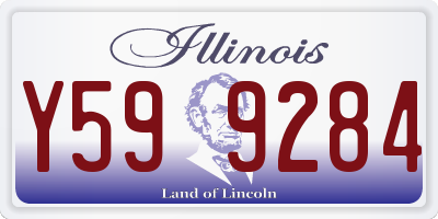 IL license plate Y599284
