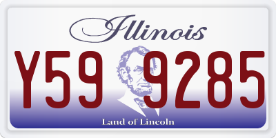 IL license plate Y599285