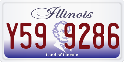 IL license plate Y599286