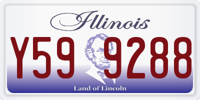 IL license plate Y599288