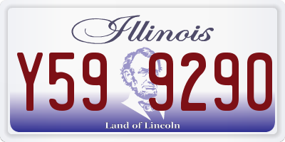 IL license plate Y599290