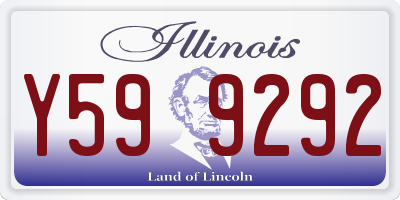 IL license plate Y599292