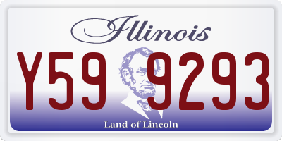 IL license plate Y599293