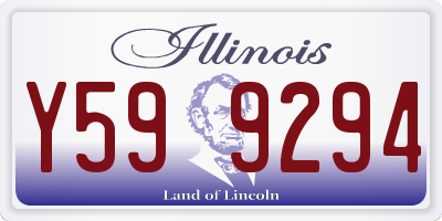 IL license plate Y599294