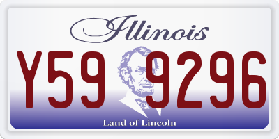 IL license plate Y599296
