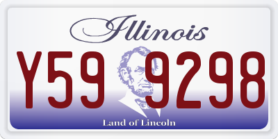 IL license plate Y599298
