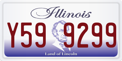 IL license plate Y599299