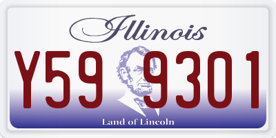 IL license plate Y599301