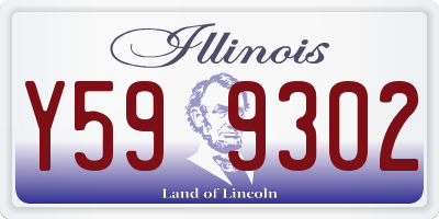 IL license plate Y599302