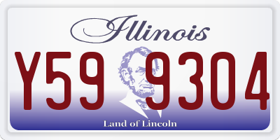 IL license plate Y599304