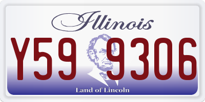 IL license plate Y599306