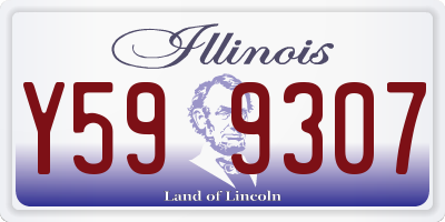 IL license plate Y599307
