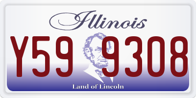 IL license plate Y599308