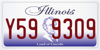 IL license plate Y599309