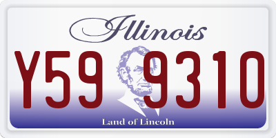 IL license plate Y599310