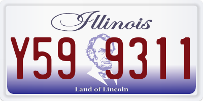 IL license plate Y599311