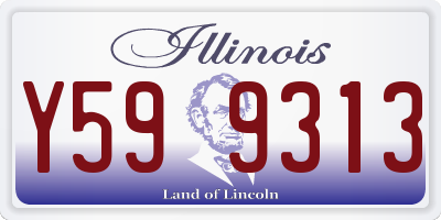 IL license plate Y599313
