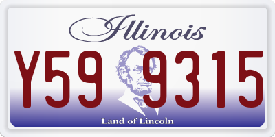 IL license plate Y599315