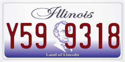 IL license plate Y599318