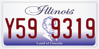 IL license plate Y599319