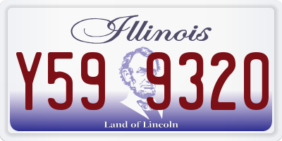 IL license plate Y599320