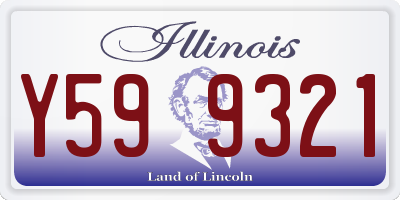 IL license plate Y599321