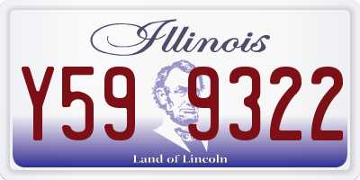 IL license plate Y599322
