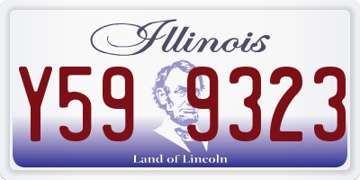IL license plate Y599323