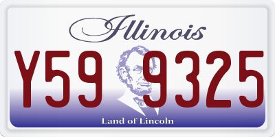 IL license plate Y599325