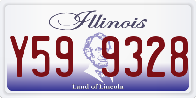 IL license plate Y599328