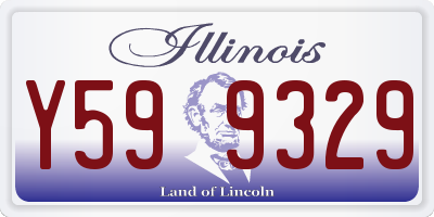 IL license plate Y599329