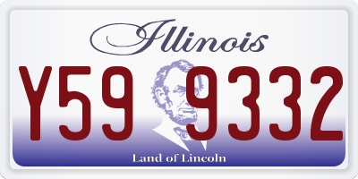 IL license plate Y599332