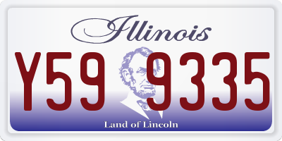 IL license plate Y599335