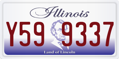 IL license plate Y599337