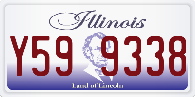 IL license plate Y599338