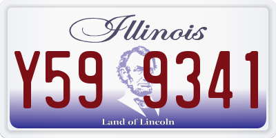 IL license plate Y599341